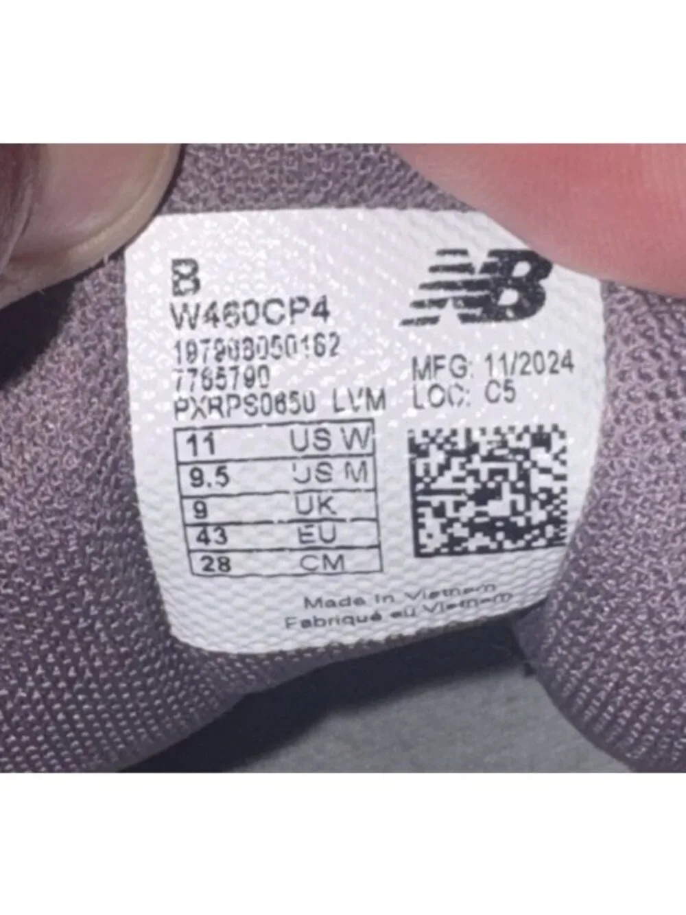 New Balance 460v4 Womens Athletic Running Shoes Size 11 Purple White